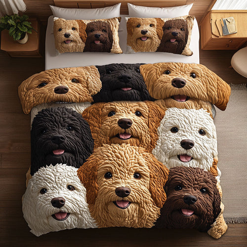 Honey Curl Golden Doodle WN1511051CL Duvet Cover Set