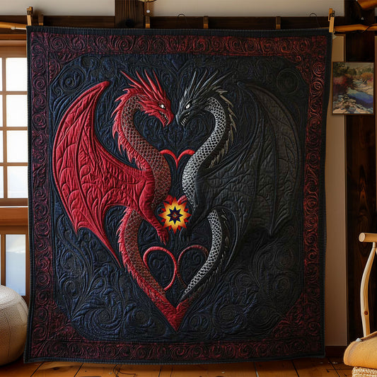 Crimson And Shadow Dragons WN1812031CL Quilt