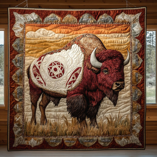 Majestic Red Bison CP1106003CL Quilt