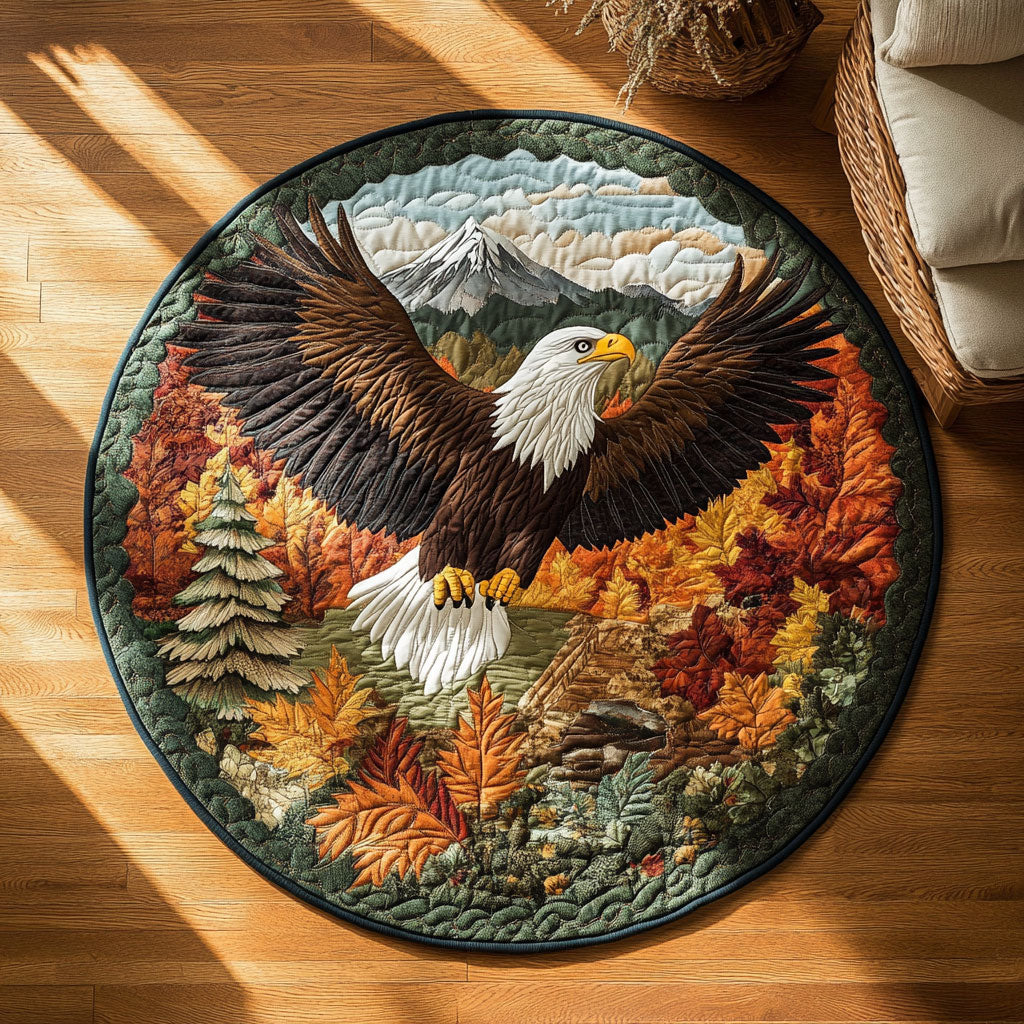 Soaring Through Fall WY2108038CL Quilted Round Mat