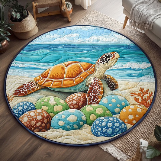 Turtle Nest WJ0904048CL Quilted Round Mat