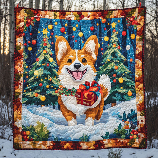 Corgi Christmas WT2610003CL Quilt