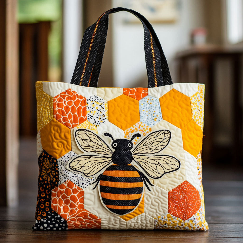 Honey Bee CW1711005CL Quilted Tote Bag