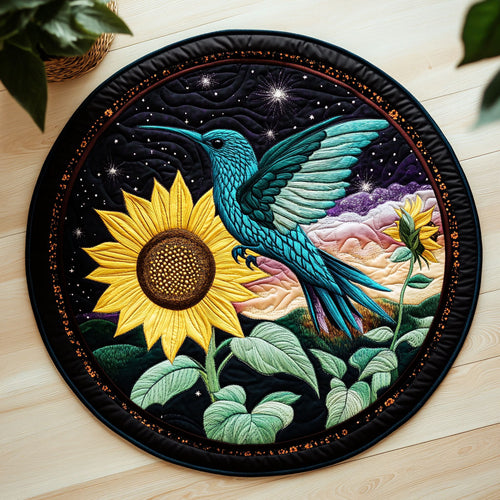 Hummingbird CW2006026CL Quilted Round Mat