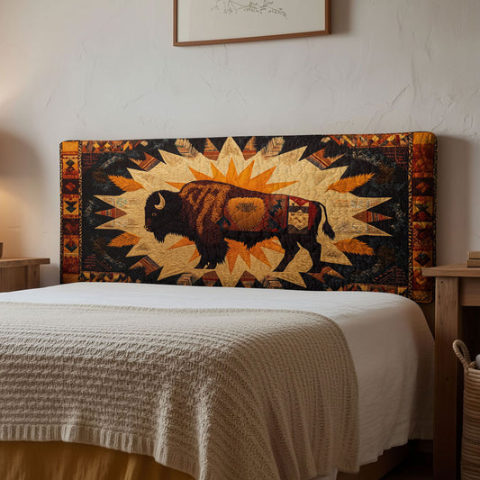 Ancestral Bison WN2012008CL Quilted Headboard Slipcover