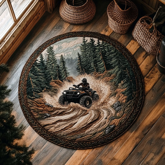 Trail Blazer Ride WY2305029CL Quilted Round Mat
