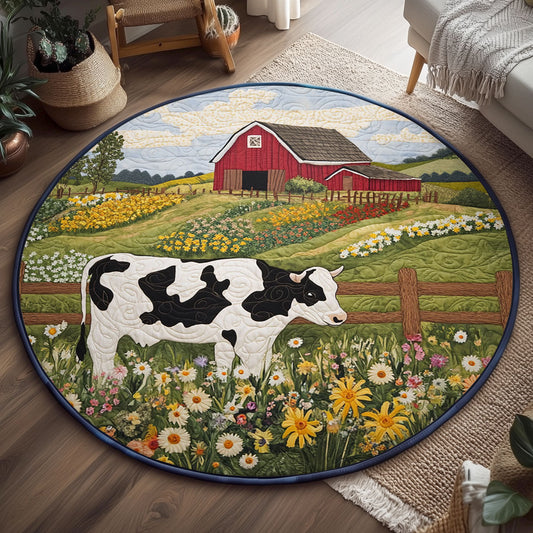 Bucolic Wildflower Friend WJ1504028CL Quilted Round Mat