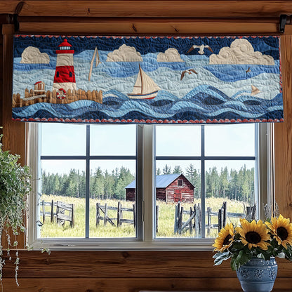 Lighthouse Light WN0307085CL Quilted Valance