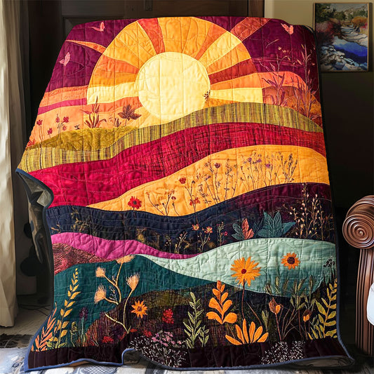 Sunset Flower Valley WP2301011CL Quilt