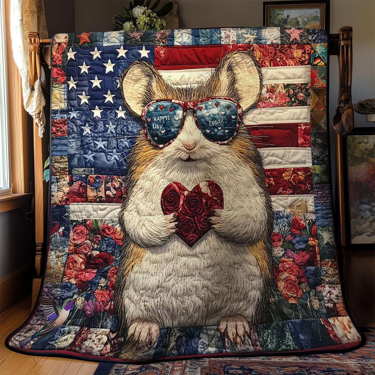 Hamster Of Love WN0412025CL Quilt