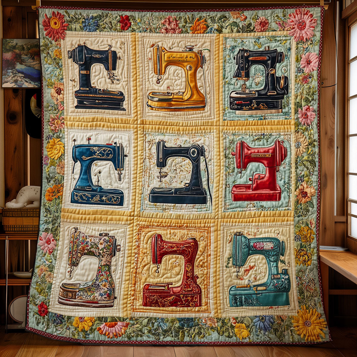 Sewing Machine Collection WY1802006CL Quilt