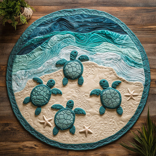 Peaceful Journey CM2204009CL Quilted Round Mat