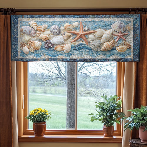 Mystic Seashell WX2003100CL Quilted Valance