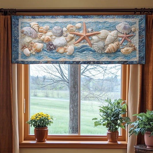 Mystic Seashell WX2003100CL Quilted Valance