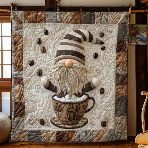 Caffeine Gnome Love WN2512053CL Quilt