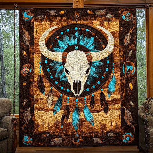 Tribal Bull WJ2310021CL Quilt