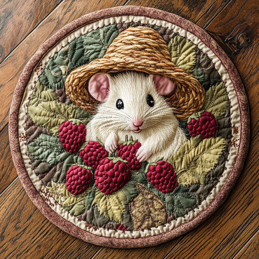 Berries Harvest CP0807038CL Quilted Round Mat