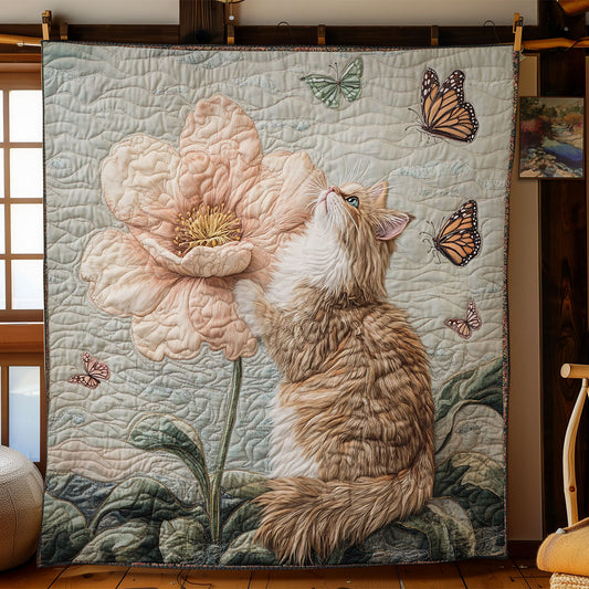Royal Cat In Garden WY2402054CL Quilt
