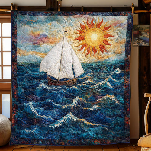 Ocean Sailboat WN0602001CL Quilt