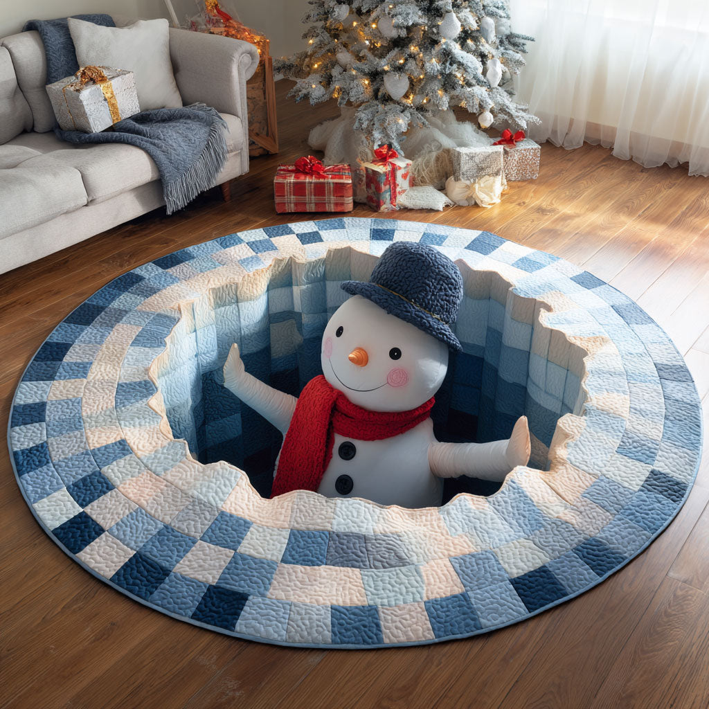 Winter Cheer CP1111023CL Quilted Round Mat