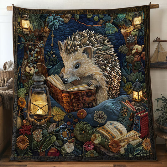 Reading Hedgehog WP1905038CL Quilt