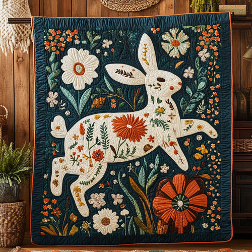 Midnight Garden Rabbit WY1208040CL Quilt