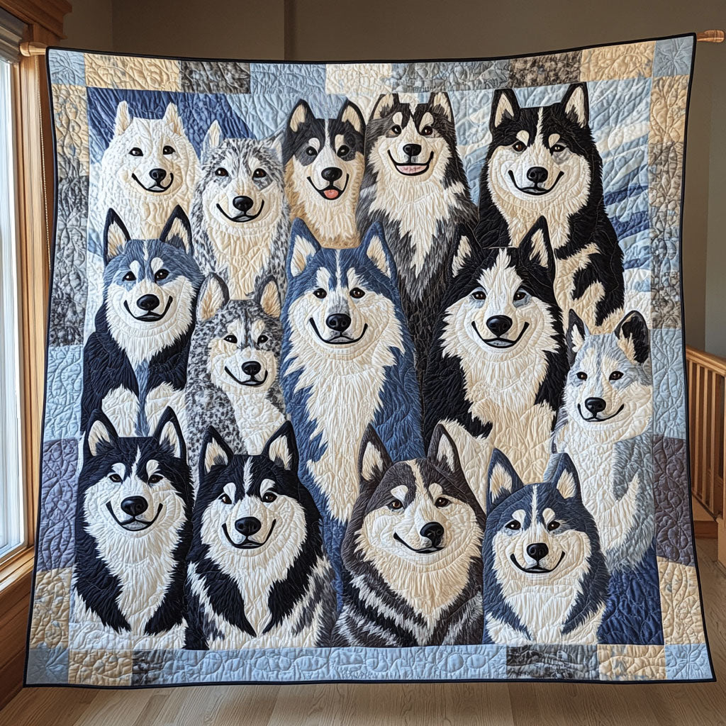 Cozy Husky CW0512012CL Quilt