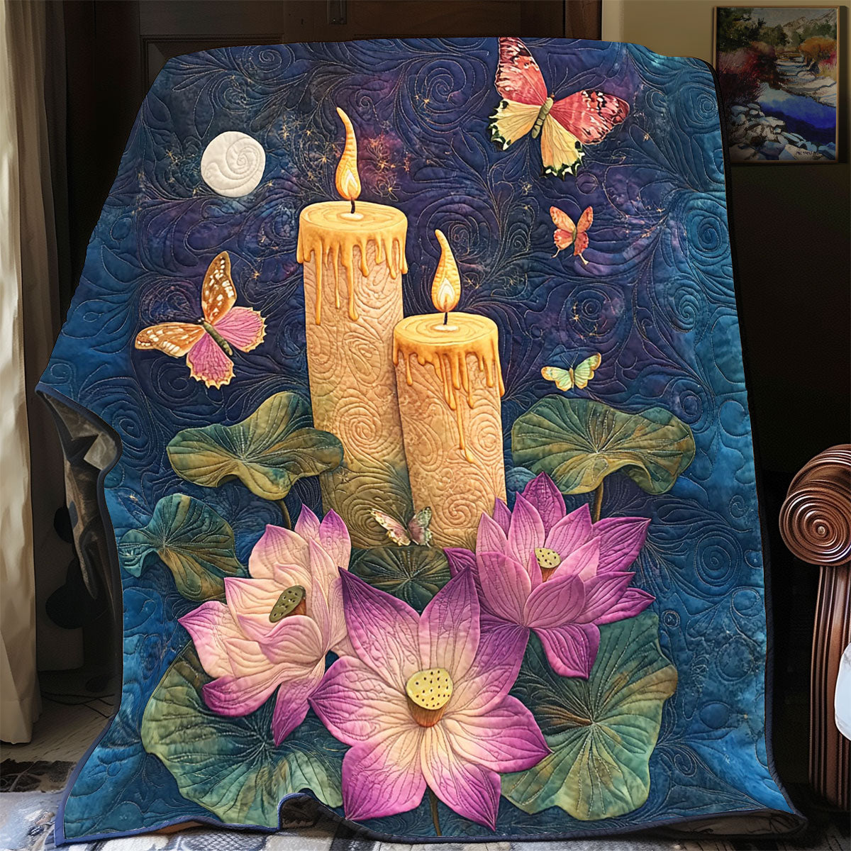 Moonlight Lotus Glow WP0705016CL Quilt