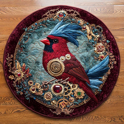 Velvet Cardinal WN2404028CL Quilted Round Mat