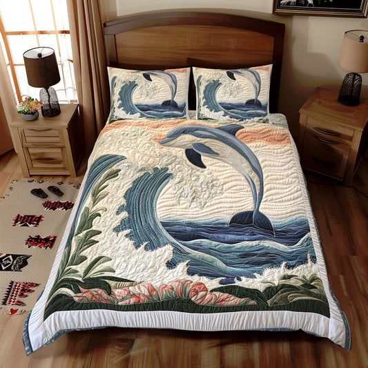 Dolphin Wave WX1212064CL Duvet Cover Set