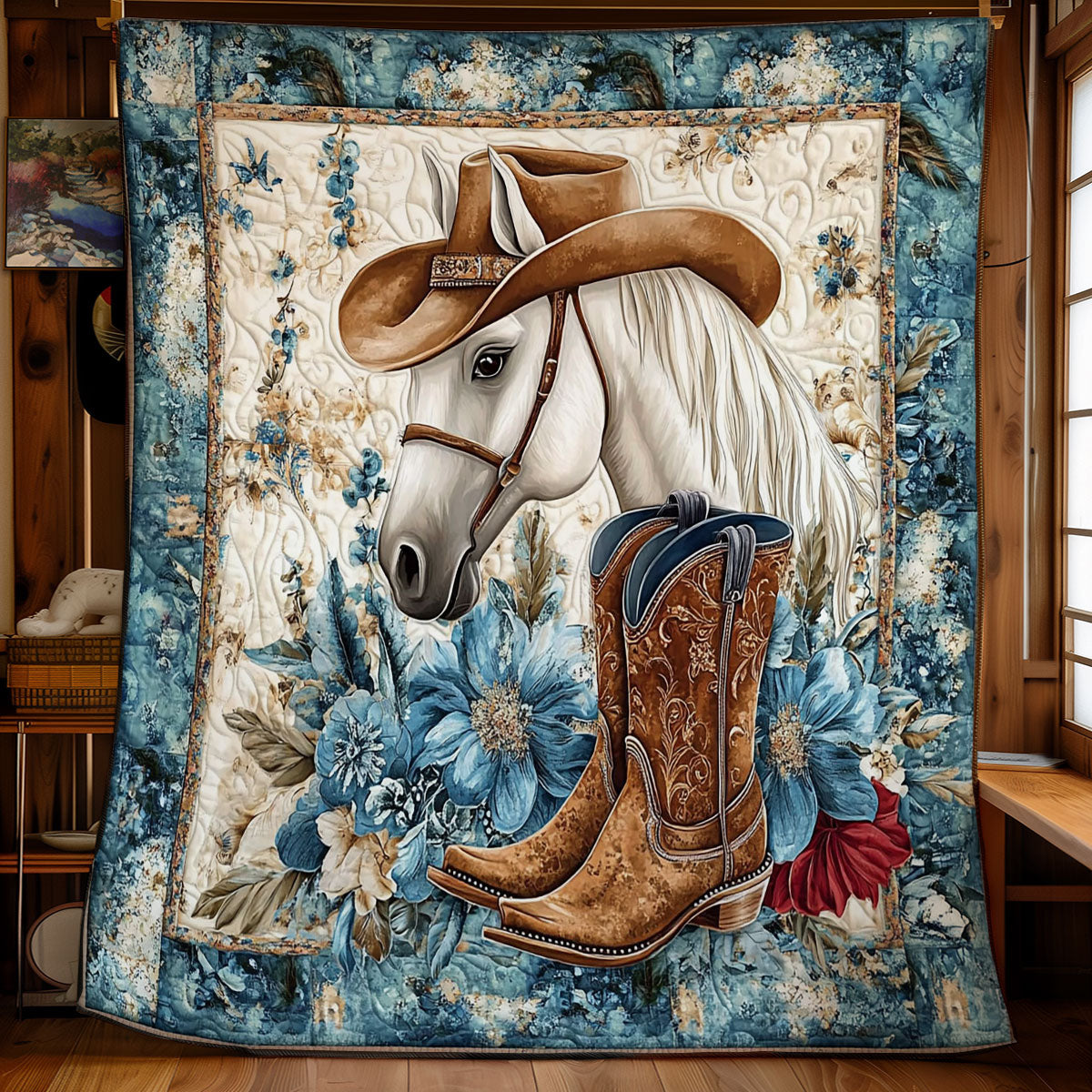 Cowboy Horse WY1701033CL Quilt