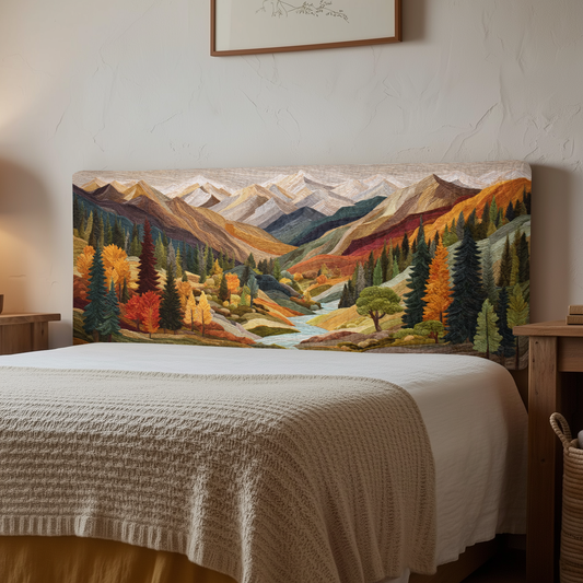 Autumn Forest XR2412013CL Quilted Headboard Slipcover