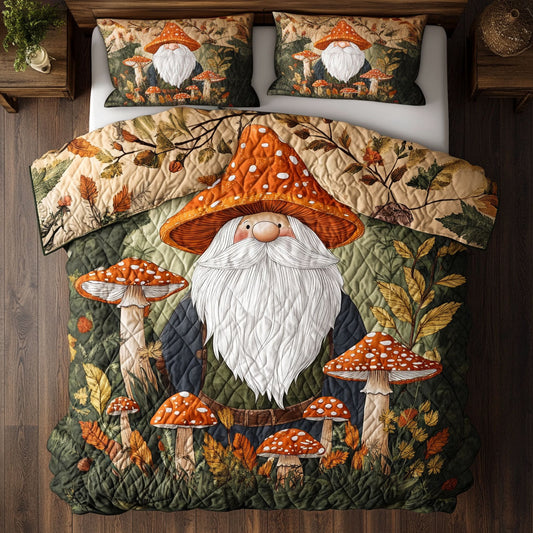 Gnome In Wild Bloom WN1507037CL Duvet Cover Set