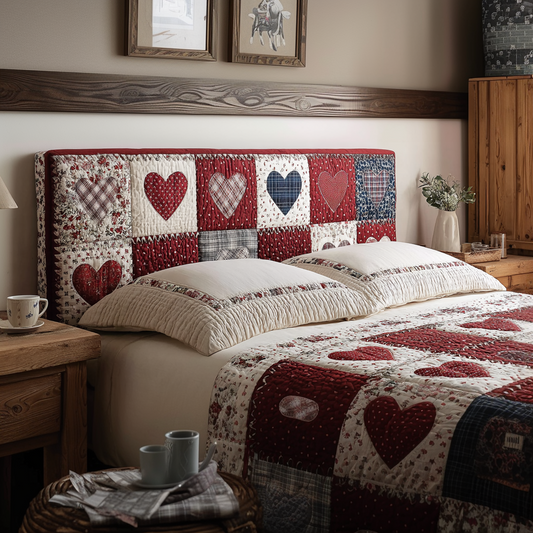 American Hearts XR2212002CL Quilted Headboard Slipcover