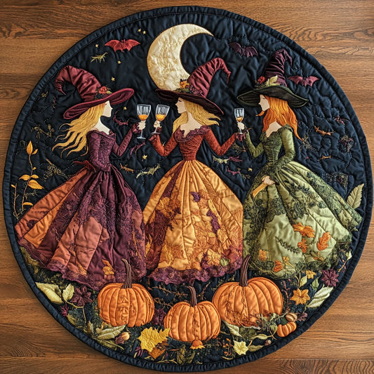 Autumn Witch Feast WN15080002CL Quilted Round Mat