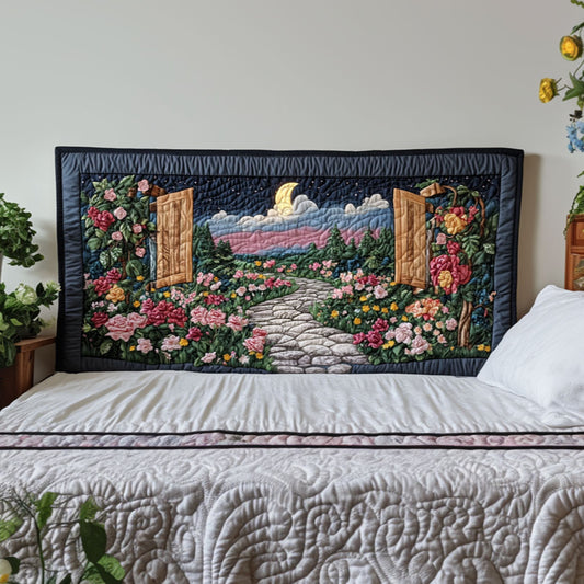 Night Blossom Haven KL2512025CL Quilted Headboard Slipcover
