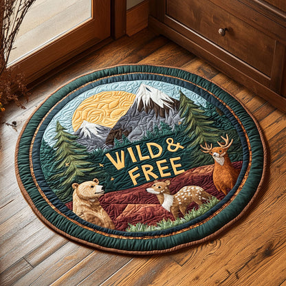 Freedom Wild CP2005033CL Quilted Round Mat