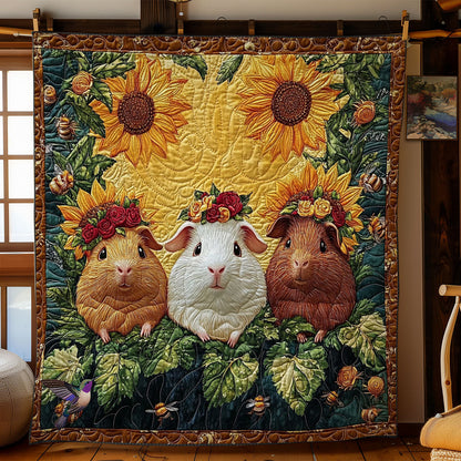 Sunflower Guinea Pig WY2312062CL Quilt