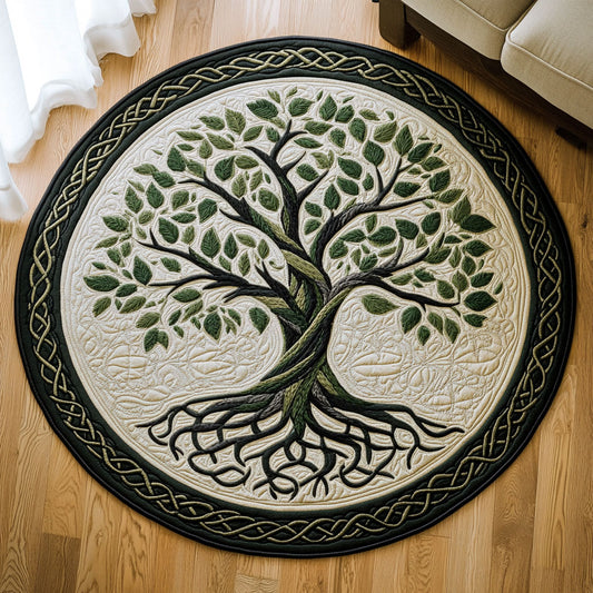 Majestic Tree WX2003136CL Quilted Round Mat