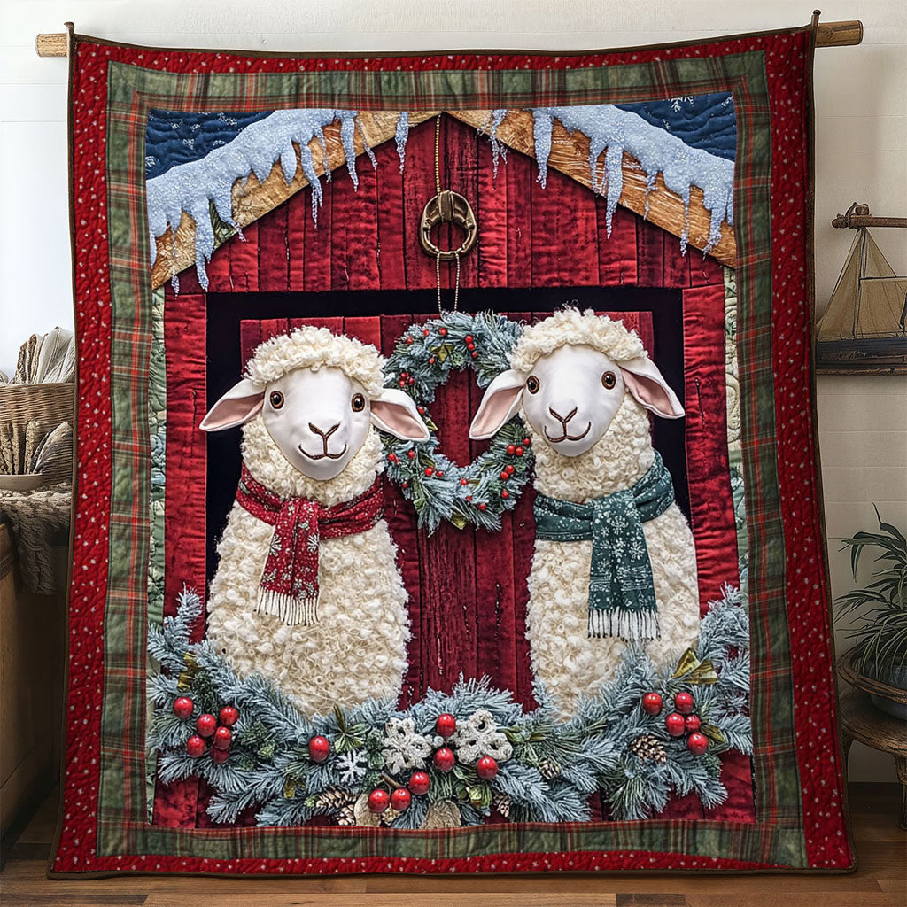 Holiday Flock Sheep WN1711023CL Quilt
