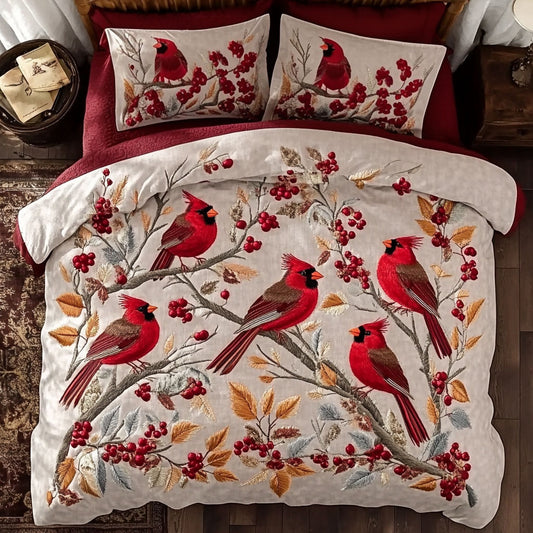 Cardinal Snow Branches WN0310017CL Duvet Cover Set