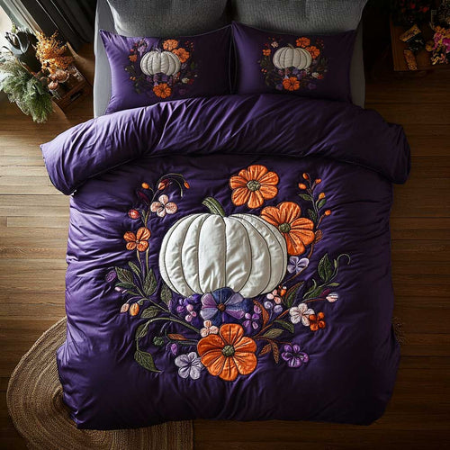 Floral Pumpkin Patch WN0804012CL Duvet Cover Set