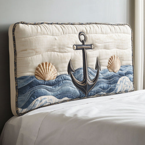 Pearlshore Anchor WN0501043CL Quilted Headboard Slipcover
