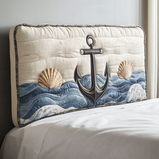 Pearlshore Anchor WN0501043CL Quilted Headboard Slipcover