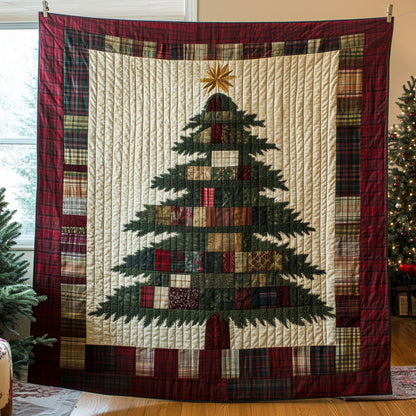 Plaid Patchwork Christmas Tree LT1311009CL Quilt