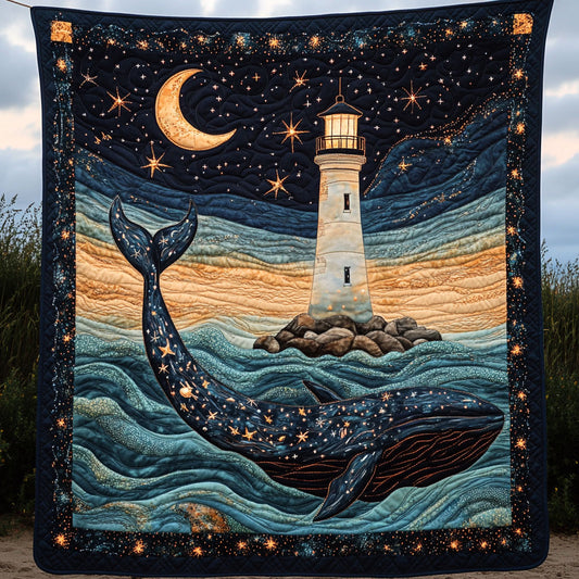 Majestic Lighthouse Whale DH0410003CL Quilt
