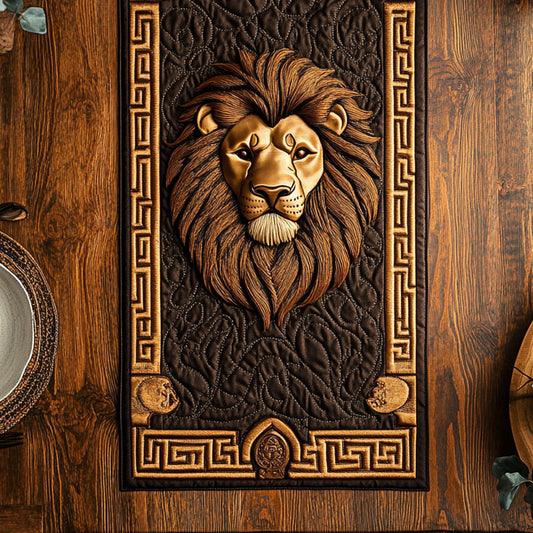 Bronze Lion WN1807007CL Quilted Table Runner