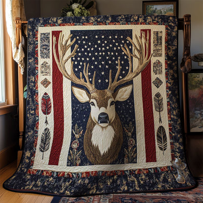 Deer Native American WN2311089CL Quilt