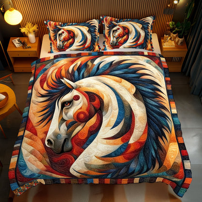 Horse Native American WJ2612033CL Duvet Cover Set