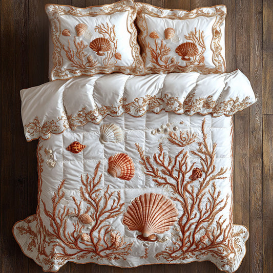 Coral Reef Shells WN0808020CL Duvet Cover Set